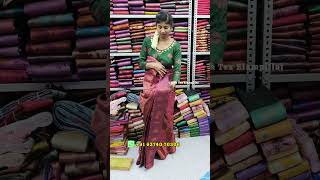 1minutes sarees cash on delivery available 1minutesarees readymadesaree weddingwear silksarees [upl. by Akemet]