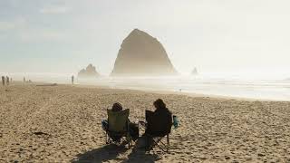 Cannon Beach Oregon  Canon R8 Cinematic Video 24105 f4 L lens [upl. by Mahgirb]