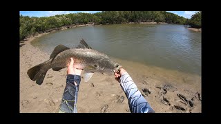 Barramundi fishing land based Darwin Northern Territory [upl. by Pauiie435]