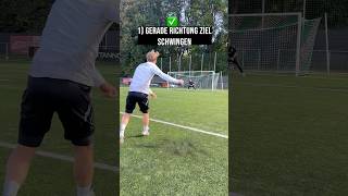 Flachschüsse trainieren lets go ⚽️ fussball training übungen schießen [upl. by Odoric]