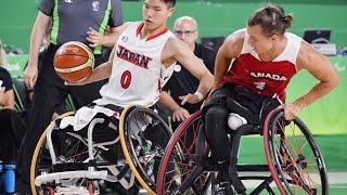 Wheelchair Basketball  Japan vs Canada  Men’s preliminaries  Rio 2016 Paralympic Games [upl. by Ayak851]