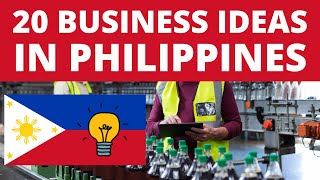 20 Business Ideas in Philippines to Start Your Own Business [upl. by Coffin]