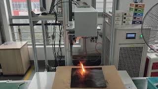 100W CO2 laser polyurethane rubber removal theory testing video [upl. by Elburt]