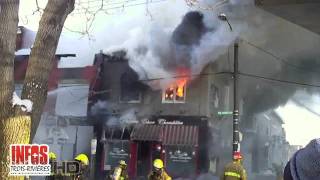 Incendie rue Champflour à TroisRivières [upl. by Rasla]