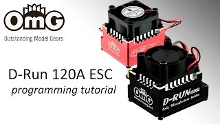 RC OMG  OMG DRUN 120A Car ESC programming tutorial [upl. by Karlotte]