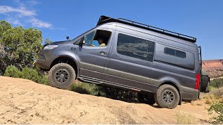 Sprinter Van on King Shocks and Deaver Leaf Springs [upl. by Yaeger]