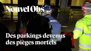 En Espagne la recherche de victimes continue dans les parkings souterrains de la région de Valence [upl. by Jara]