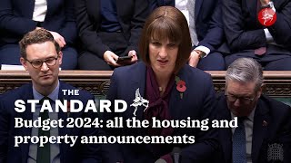 Budget 2024 all the housing and property announcements from Chancellor Rachel Reeves [upl. by Norrat]