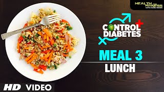 CONTROL DIABETES  Meal 03 Lunch  Program by Guru Mann [upl. by Halona445]