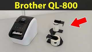 Brother QL800 – Label Printer – DK11201 Label Roll vs DK22205 Label Tape thermal paper rolls [upl. by Shelden175]