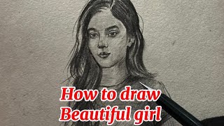 How To Draw Pencil Sketches Girls Tutorial [upl. by Aissila]