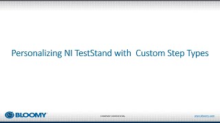 UKTAG5  Personalizing NI TestStand with Custom Step Types By Jim Kostinden [upl. by Dianne]