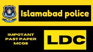 Islamabad Police LDC past paper MCQs [upl. by Eelarbed827]