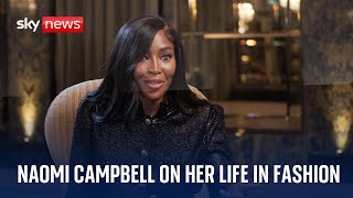 Supermodel Naomi Campbell on her 40 year career in fashion [upl. by Seabrook765]