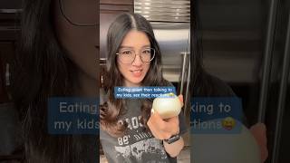 Eating onions and talking to my kids see their reactions 😝 funnyvideo comedy reaction humor [upl. by Onez208]