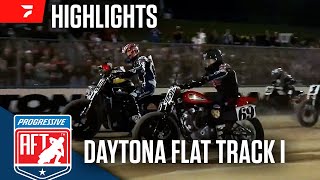 American Flat Track at DAYTONA I 3724  Highlights [upl. by Leckie]