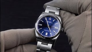 Rolex Oyster Perpetual 36 Bright blue 126000 2020 Novelty Unboxing Video [upl. by Melessa]