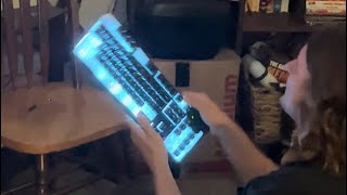 Angry gamer smashes keyboard over Stepmania ft FloridaManMason [upl. by Einwat]