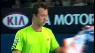 kohlschreiber Roddick AO 2008 Set 1 part 2 [upl. by Jobyna912]