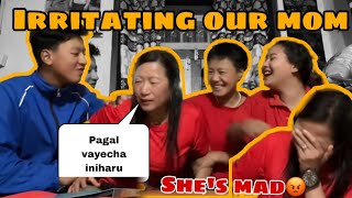 PAGAL KHANA JAU REY 😂 IRRITTATING OUR MOM GONE WILD HILARIOUS CRING WARNING ⚠️ [upl. by Eelrak]