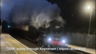 70000 going through keynsham  tripod recording [upl. by Lajet]