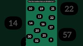 Find and comment the numbers divisible by 3 numbergame divisiblity find commentbelow comment [upl. by Karame222]