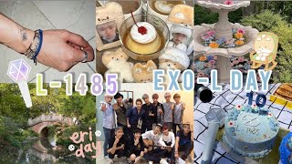 قضيت أجمل يوم في الحديقة مع صديقاتي 🌈🍀EXOL anniversary🎂🩷 [upl. by Hungarian]