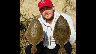 Shore flounder fishing Poole harbour Dorset [upl. by Arella]