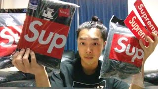 Supreme×Hanes tanks top 3pack L [upl. by Ailadgim121]