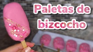 Paletas de bizcocho  Paletas magnum rellenas de bizcocho  Paletas de Pastel  Receta sin horno 🍰 [upl. by Nyrat986]