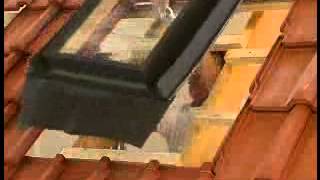 RoofLITE window installation 3  Make an opening in a tile roof for the window [upl. by Siladnerb]