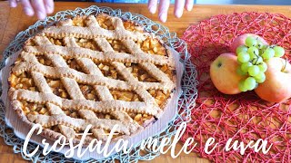 CROSTATA CON LE MELE E LA MARMELLATA D UVA  RICETTA FACILE E VELOCE [upl. by Baten249]