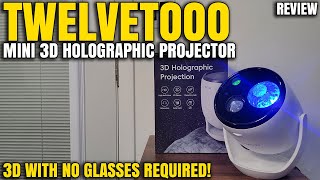 3D With No Glasses Required  Twelvetooo Mini 3D Holographic Projector Review [upl. by Cas29]