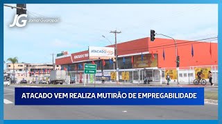 REDE DE SUPERMERCADOS REALIZA MUTIRÃO DE EMPREGABILIDADE  07112024 [upl. by Araldo]