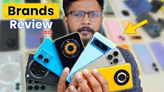 All Smartphone Brands Review in India  2023 Reality [upl. by Adidnere64]