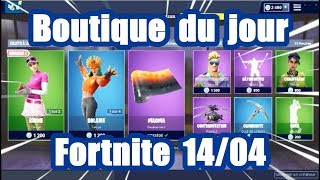 Fortnite  La boutique du jour du 14 Avril [upl. by Kus548]