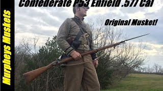 Shooting An Original 1853 Enfield Rifle Musket [upl. by Eetsirhc]