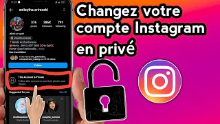 Comment changer un compte Instagram en compte privé [upl. by Nerej]