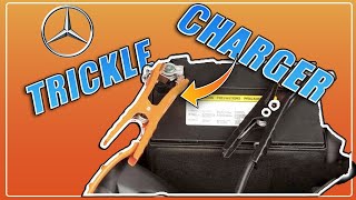 How to Safely Put A MercedesBenz on a Trickle Charger [upl. by Ahsaelat855]