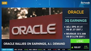 Oracle ORCL Rallies On AI Demand [upl. by Elamrej]