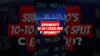 Supermicros 10to1 Stock Split Explained smci [upl. by Berton]