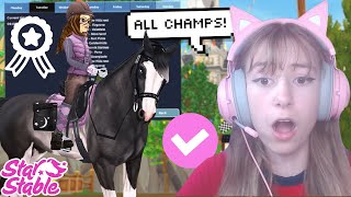 ALL CHAMPS In ONE DAY 🏅😳 Star Stable Challenge [upl. by Lanae544]