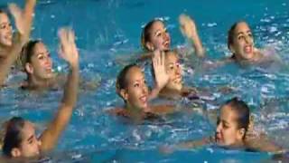 Synchronized SwimmingEgypt Team 2007 Fina World Champions [upl. by Enelear154]