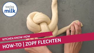 Wie kann ich einen Zopf flechten  HowtoVideo  Swissmilk 2020 [upl. by Teressa873]