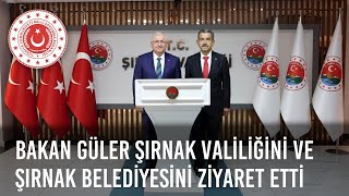 Millî Savunma Bakanı Yaşar Güler Şırnak Valiliğini ve Şırnak Belediyesini Ziyaret Etti [upl. by Villada]