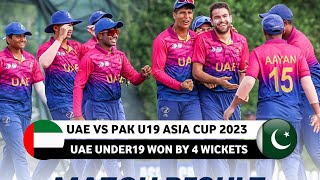 UAE U19 vs BAN U19 Asia Cup 2023 Final Full Match Highlight Video  UAE v Bangladesh Highlight 2023 [upl. by Ycats]