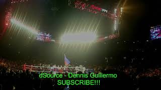 Philippine National anthem sung at the Pacquiao v Broner fight [upl. by Sucramaj]