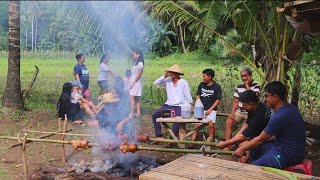 Sharing love and food the Filipino way I Boodle fight in the province I Joseph The Explorer [upl. by Nnylsor]