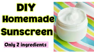 How To Make Sunscreen At Home  DIY Homemade Sunscreen Without Zinc Oxide [upl. by Filemon]