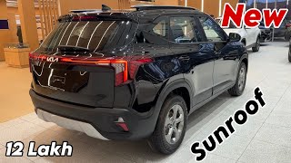 2025 KIA SELTOS Updated Htk Plus Black Colour  New SELTOS 2025 Black Htk Plus Review [upl. by Ynohtnael]